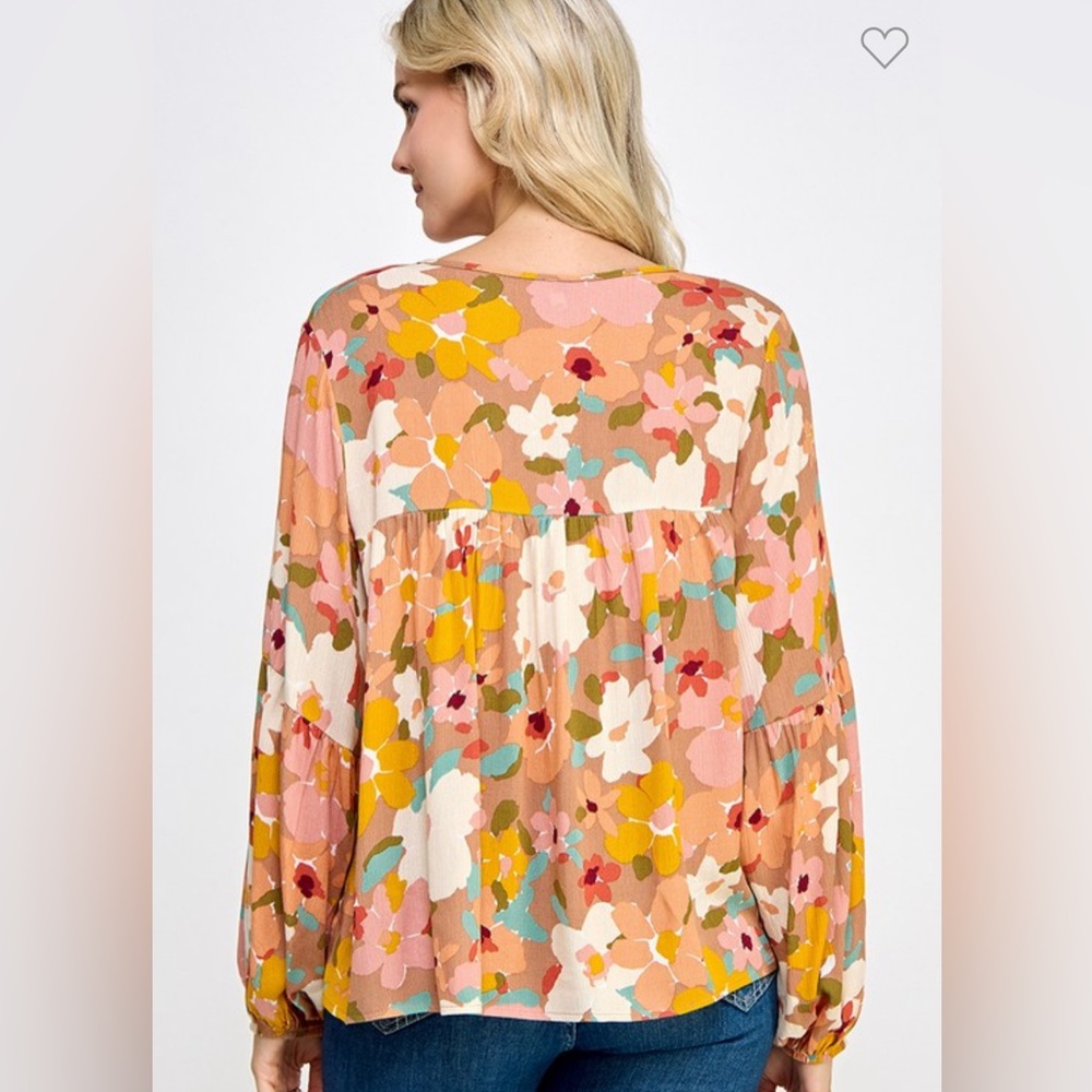 Floral Print Blouse - Picture 4 of 5